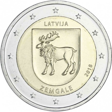 2€ 2018 Letonia - Zemgale