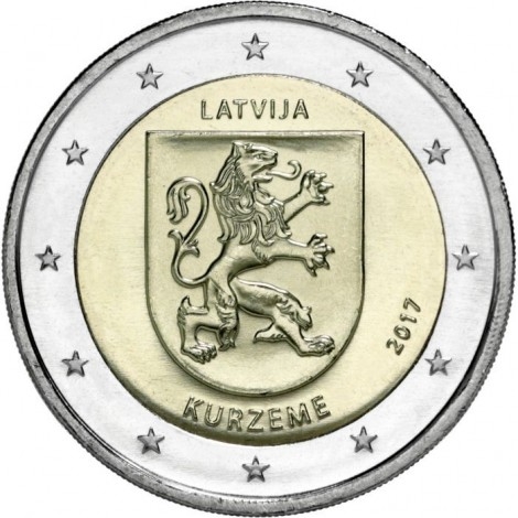 2€ 2017 Letonia - Kurzeme