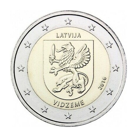 2€ 2016 Letonia - Vidzeme