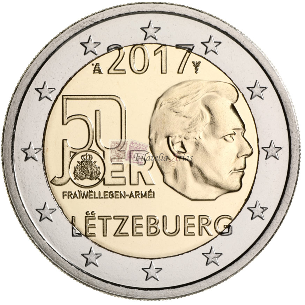 2€ 2017 Luxemburgo - Ser. Militar Vol.