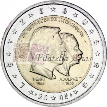 2€ 2005 Luxemburgo - Grandes duques Enrique y Adolfo