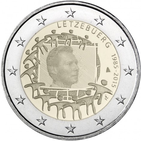 2€ 2015 Luxemburgo - Bandera europea