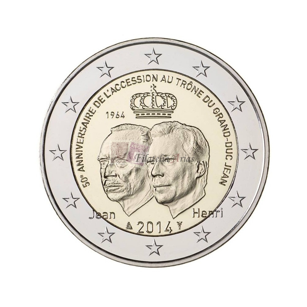 2€ 2014 Luxemburgo - Grand duque Jean