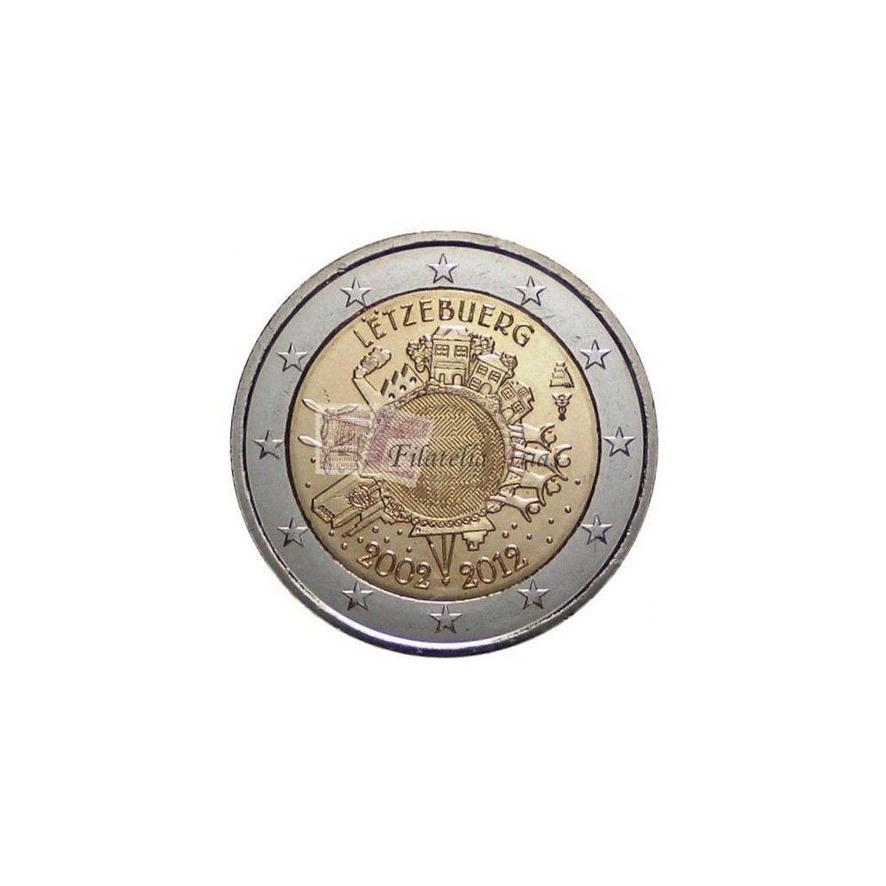2€ 2012 Luxemburgo - Diez años del Euro