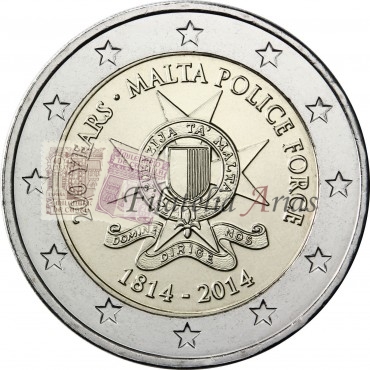 2€ 2014 Malta - Cuerpo de policía