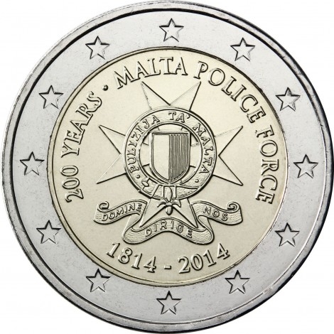 2€ 2014 Malta - Cuerpo de policía