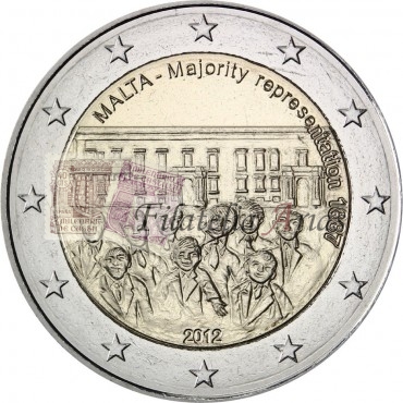 2€ 2012 Malta - Representación mayoritaria 1887