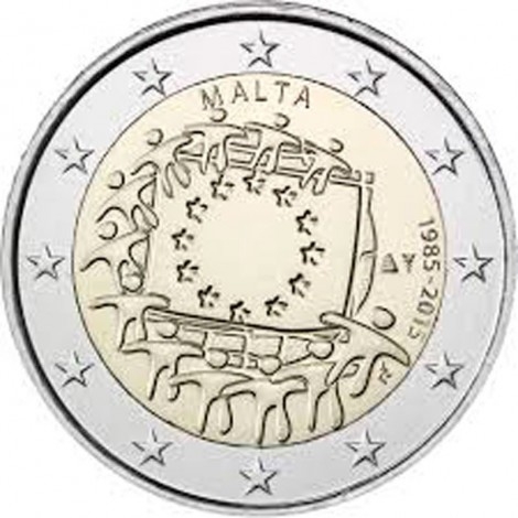 2€ 2015 Malta - XXX Aniversario de la Bandera Europea