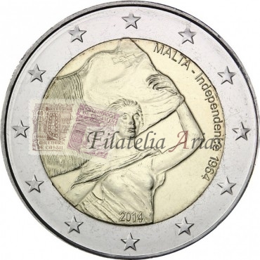 2€ 2014 Malta - 1964 Independencia
