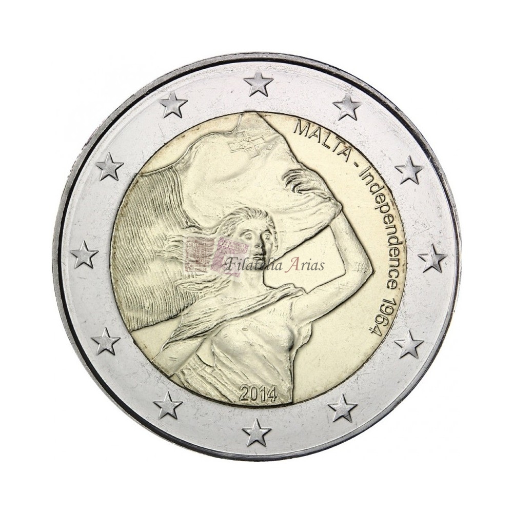 2€ 2014 Malta - 1964 Independencia
