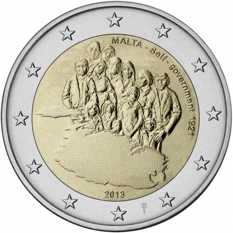 2€ 2013 Malta - Autogobierno de 1921