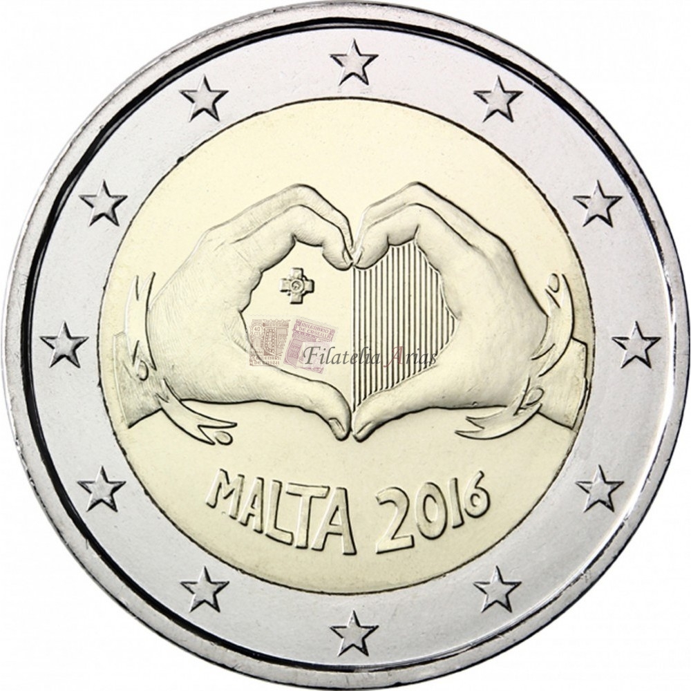 2€ 2016 Malta - Los Niños y la Solidaridad - El Amor