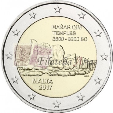 2€ 2016 Malta - Templo Hagar Qim