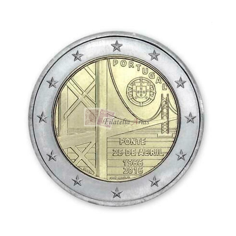 2€ 2016 Portugal - Puente 25 de Abril