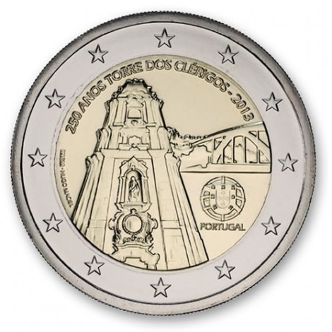 2€ 2013 Portugal - Torre de los Clérigos