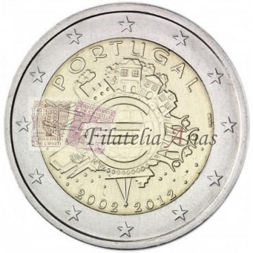 2€ 2012 Portugal - Diez años del Euro