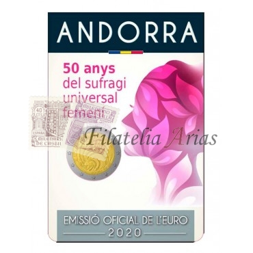2€ 2020 Andorra - Sufragio universal