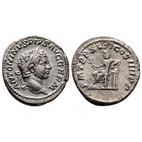 Caracalla. Denario (214 d.C.)