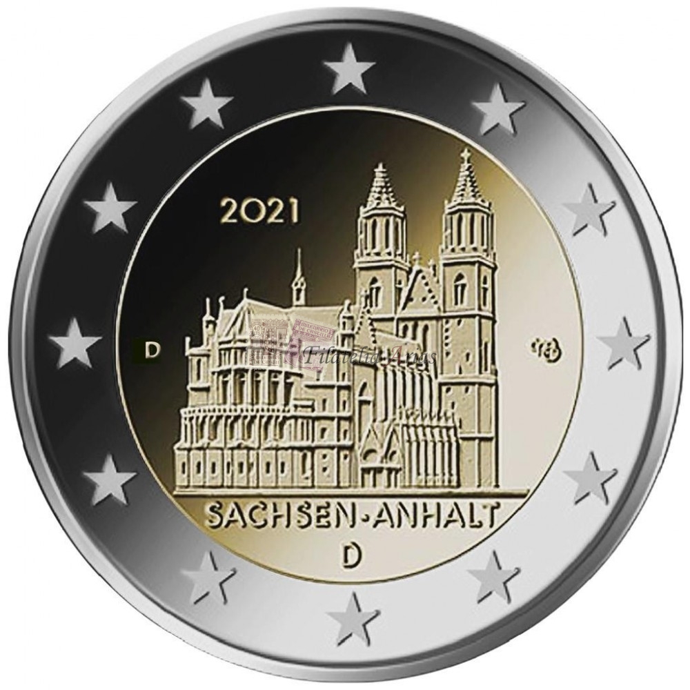 2€ 2021 Alemania - Magdeburgo (Ceca D)