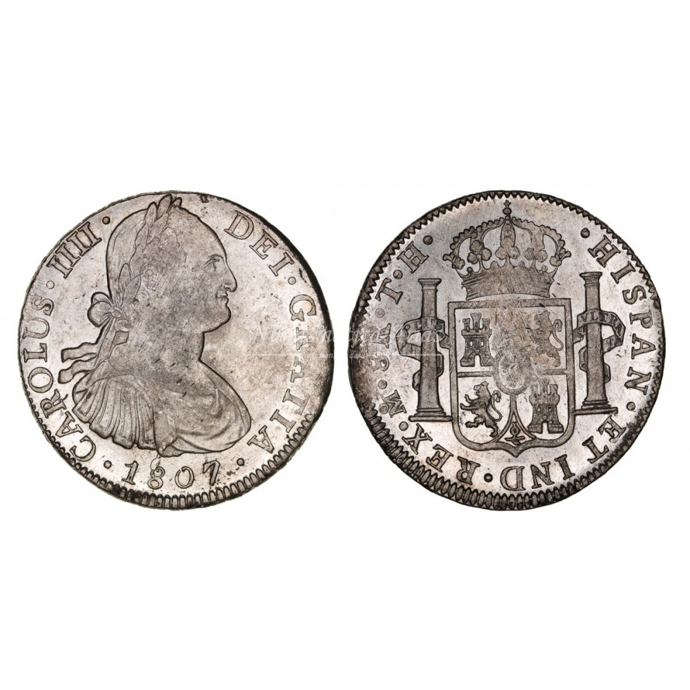 Carlos IV. 8 reales. 1807. México.