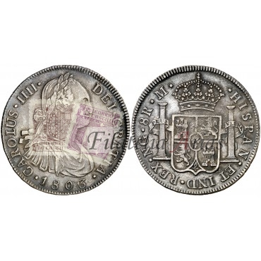 Carlos IV. 8 reales. 1803. Guatemala.