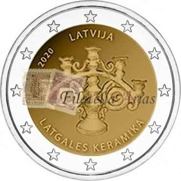 2€ 2020 Letonia - Cerámica de Latgale