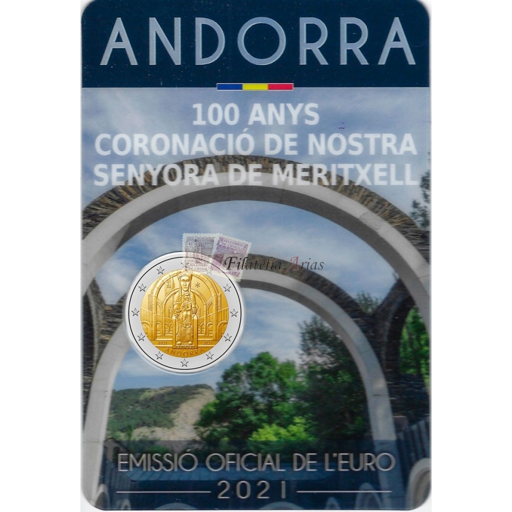 2€ 2021 Andorra - Nuestra sra. de Meritxell - Cartera