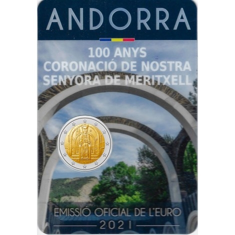 2€ 2021 Andorra - Nuestra sra. de Meritxell - Cartera