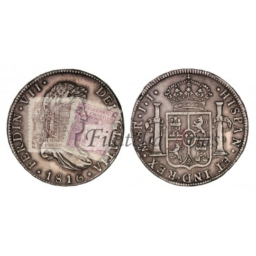Fernando VII. 8 reales. 1816. México. MBC