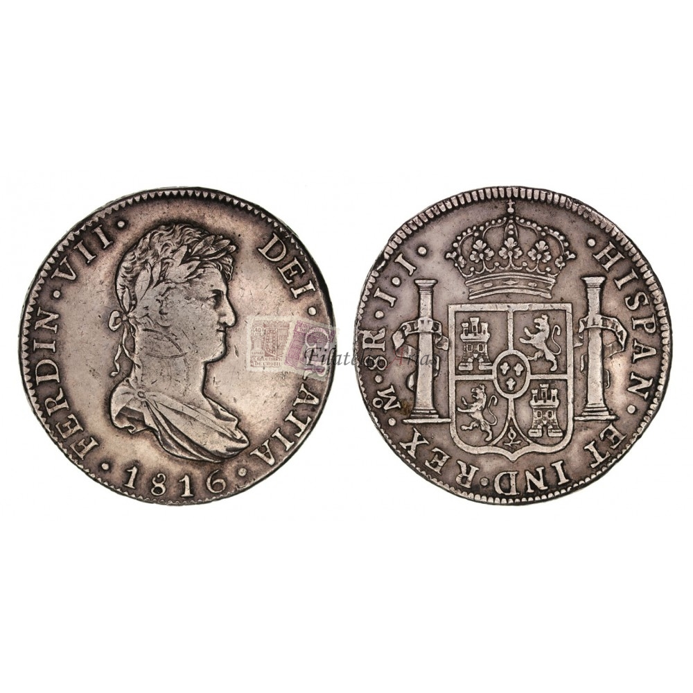 Fernando VII. 8 reales. 1816. México. MBC
