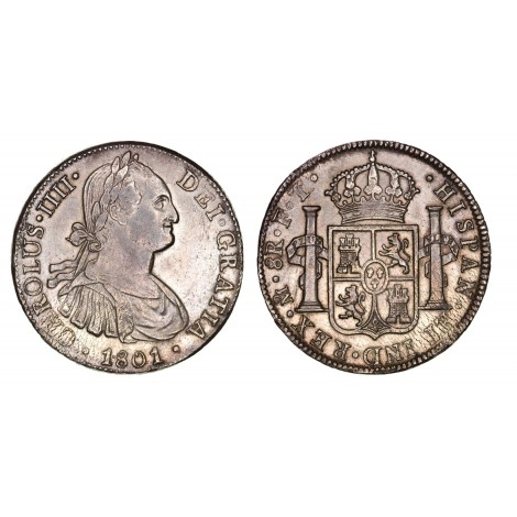Carlos IV. 8 reales. 1801. México. EBC