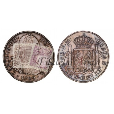 Carlos IV. 8 reales. 1799. México. Ensayador FM. MBC