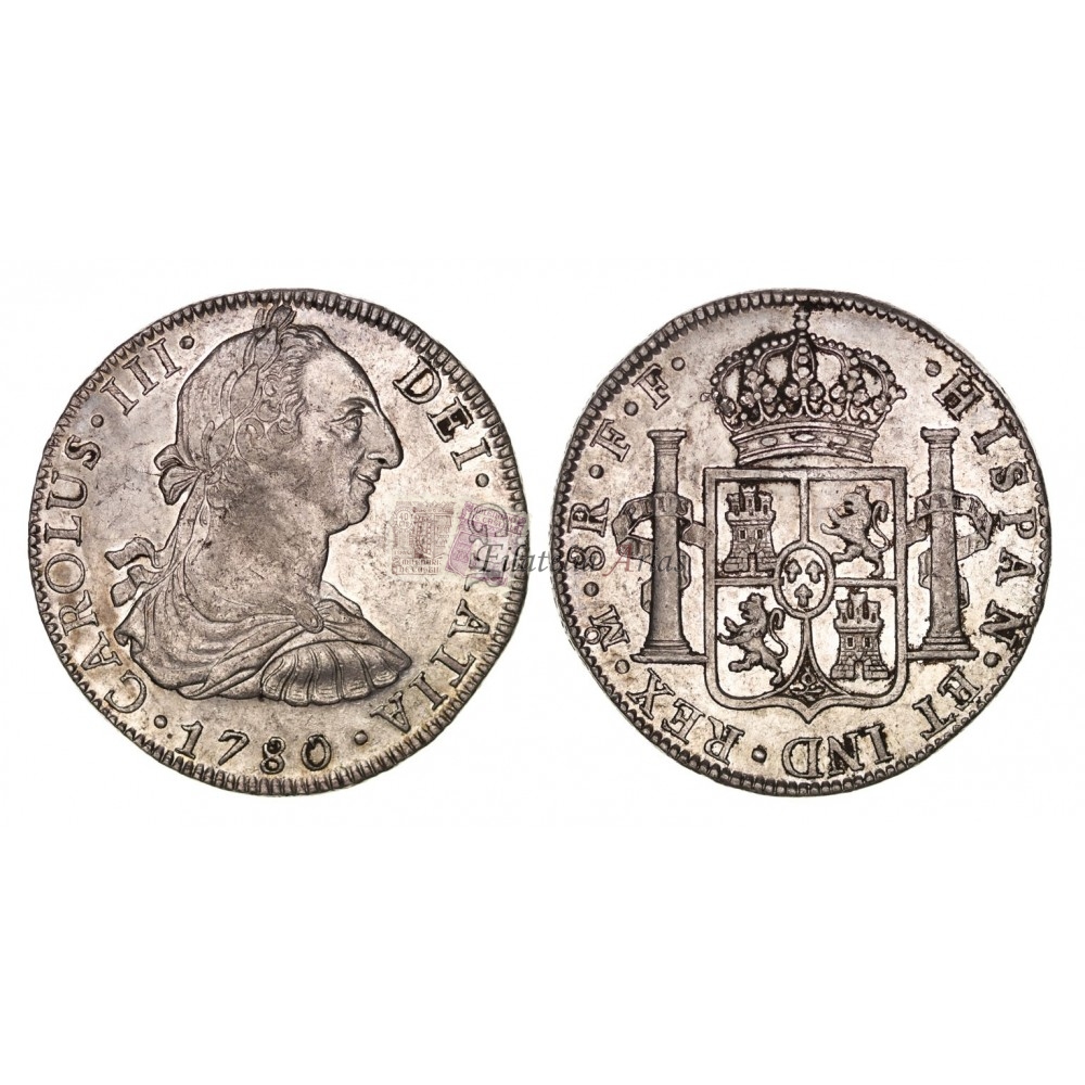 Carlos III. 8 reales. 1780. México. Ensayador: FF. EBC-