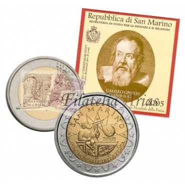 2€ 2005 San Marino - Galileo Galilei