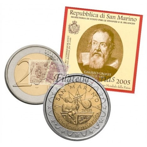2€ 2005 San Marino - Galileo Galilei