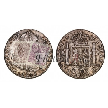 Carlos IV. 8 reales. 1808. Potosí.