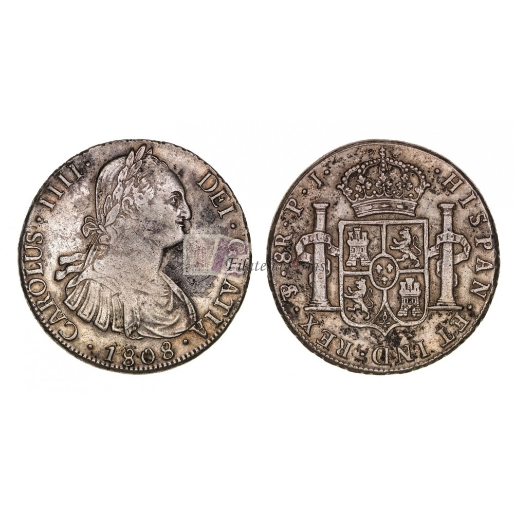 Carlos IV. 8 reales. 1808. Potosí.