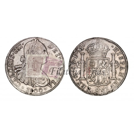 Carlos IV. 8 reales. 1800. México. Ensayador FM. MBC-