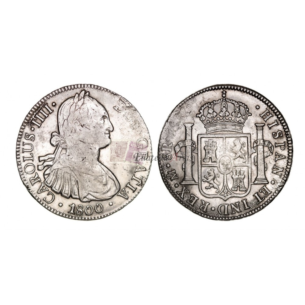 Carlos IV. 8 reales. 1800. México. Ensayador FM. MBC