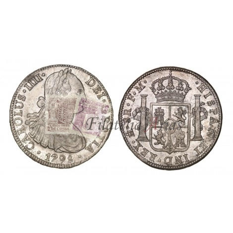 Carlos IV. 8 reales. 1798. México. Ensayador FM. EBC