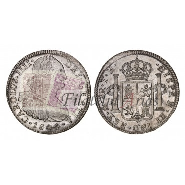 Carlos IV. 8 reales. 1804. México. Ensayador TH. EBC+