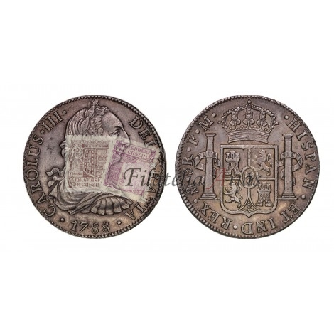Carlos III. 8 reales. 1788. México. Ensayador FM. EBC-