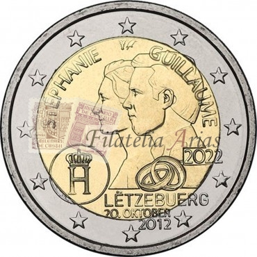 2€ 2022 Luxemburgo - Boda gran Duque