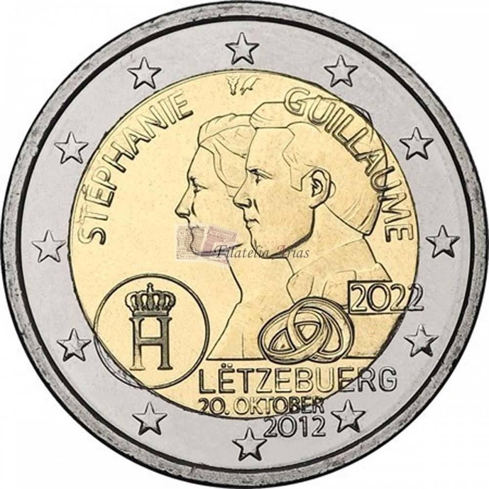 2€ 2022 Luxemburgo - Boda gran Duque