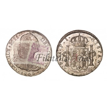 Carlos IV. 8 reales. 1808. Potosí. PJ.