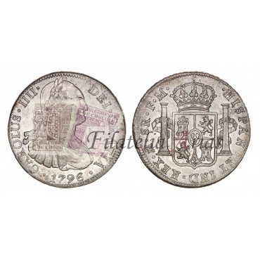 Carlos IV. 8 reales. 1796. México. Ensayador FM. EBC-