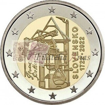 2€ 2022 Eslovaquia - Máquina vapor minería
