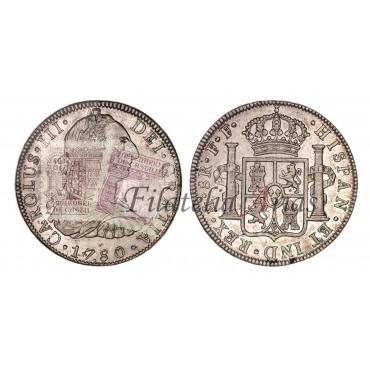 Carlos III. 8 reales. 1780. México. Ensayador: FF. EBC