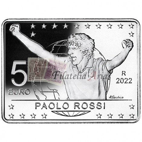 5€ Italia 2022 - Paolo Rossi