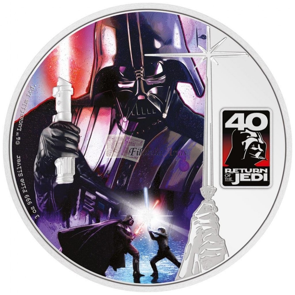 NIUE 2023 - 3 oz. Darth Vader 40º aniv.